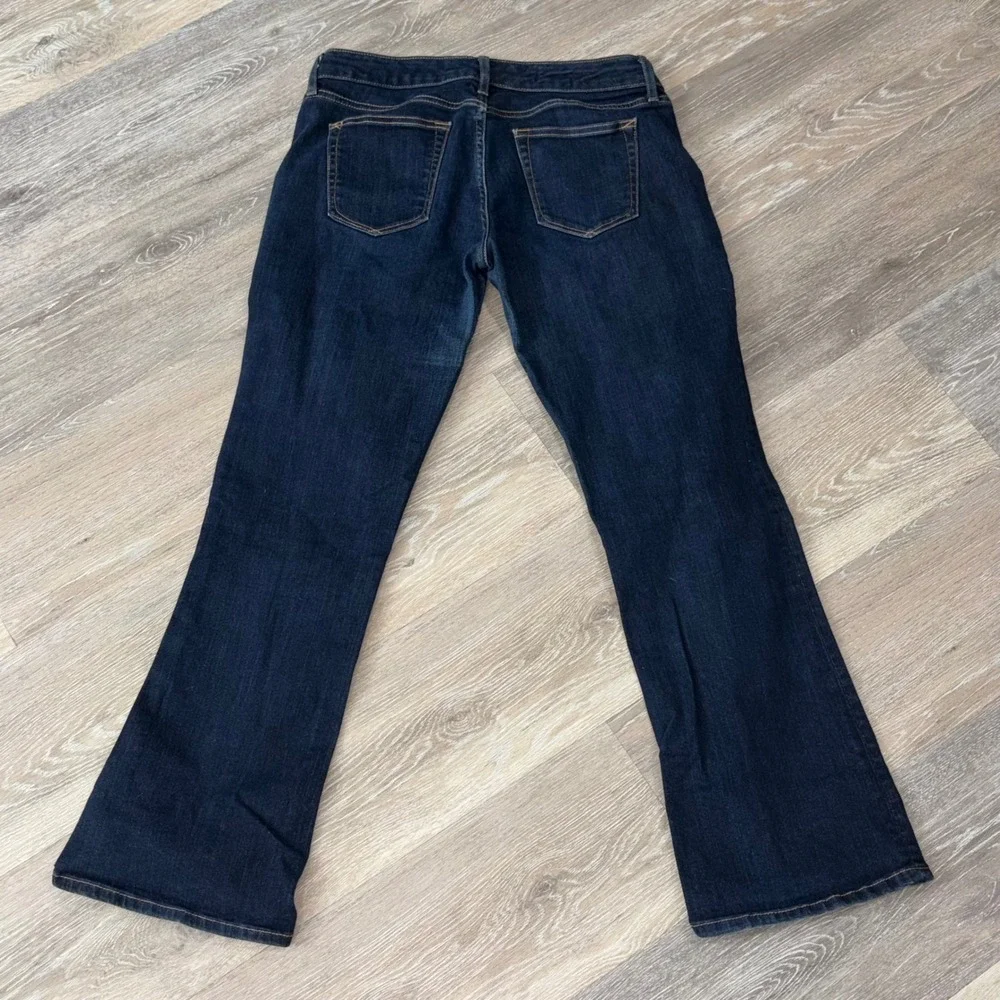 Gap 1969 Sexy Boot Jeans 28p Dark Indigo Rinse Mid Rise Bootcut Denim Womens